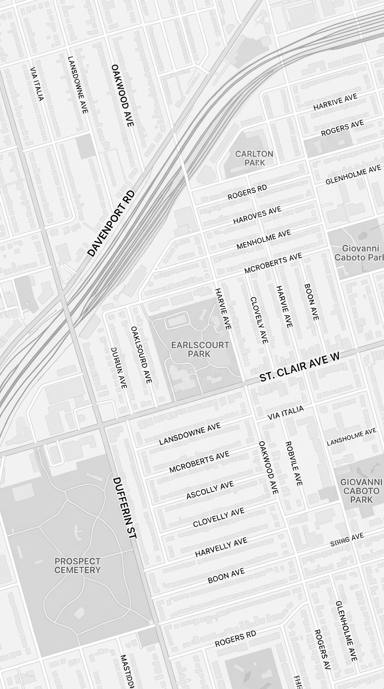 Toronto Service Area Map