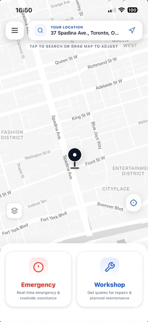 JYLTOW App Location Selection